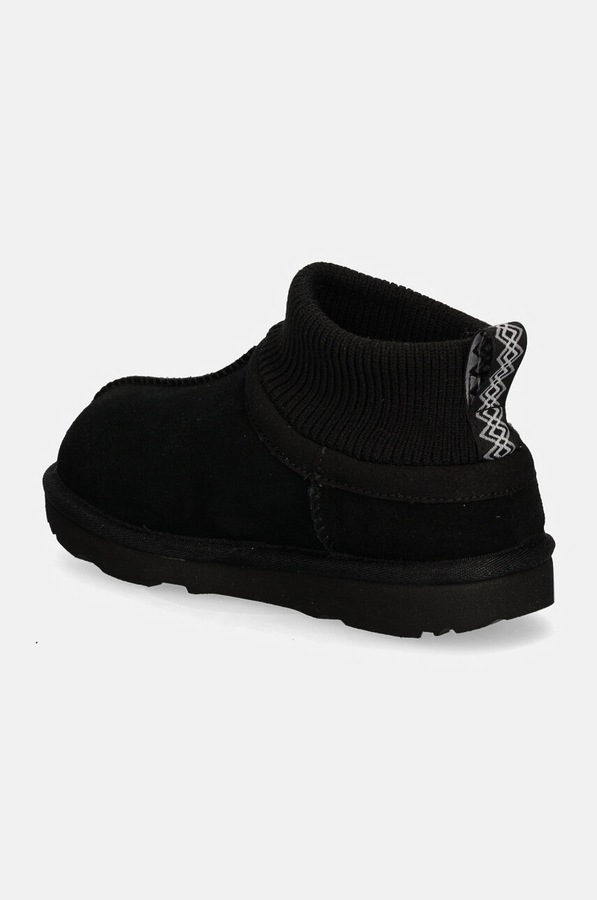 Зимние сапоги зимние детские замшевые UGG KIDS' CLASSIC ULTRA STRETCH CUFF цвет черный фото 2