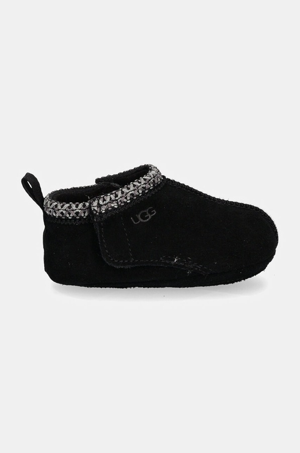 Замшеві кросівки для немовлят UGG BABY TASMAN колір чорний фото 2