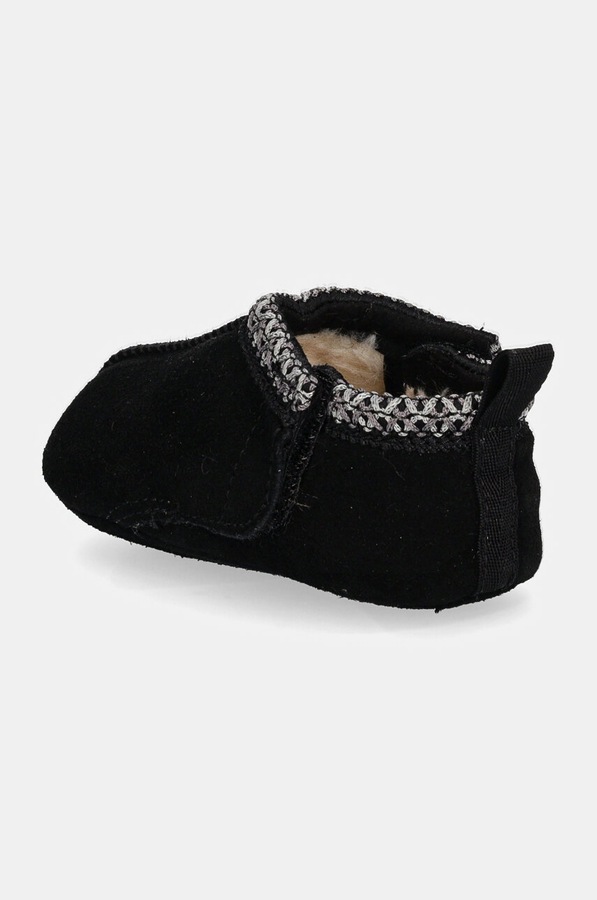 Замшеві кросівки для немовлят UGG BABY TASMAN колір чорний фото 3