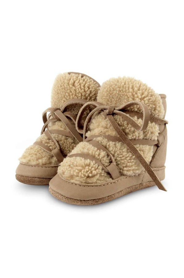 Черевики для немовля Donsje Cassi Booties колір бежевий фото 2
