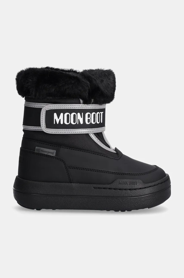 Детские сапоги Moon Boot JR PARK STRAP цвет черный
