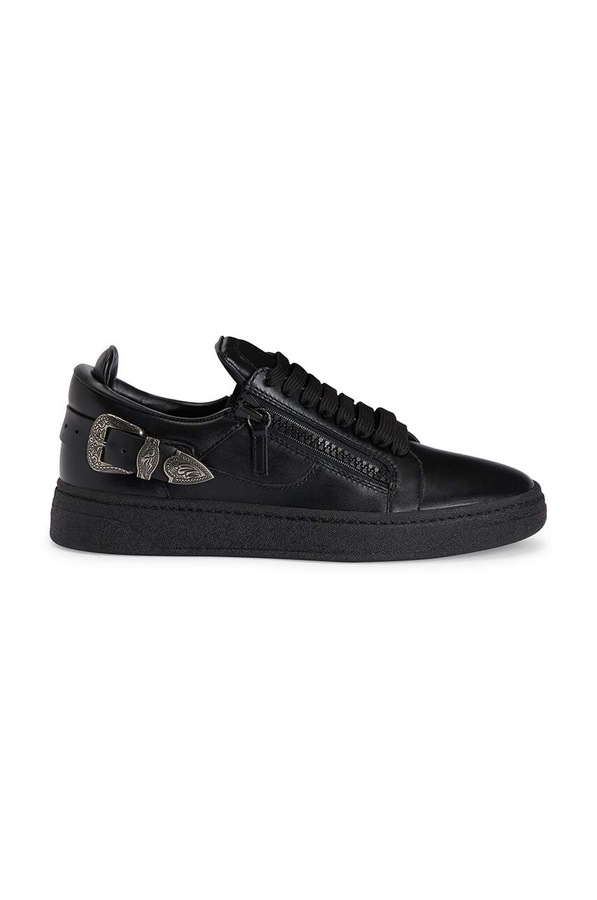 Шкіряні кросівки Giuseppe Zanotti GZ колір чорний