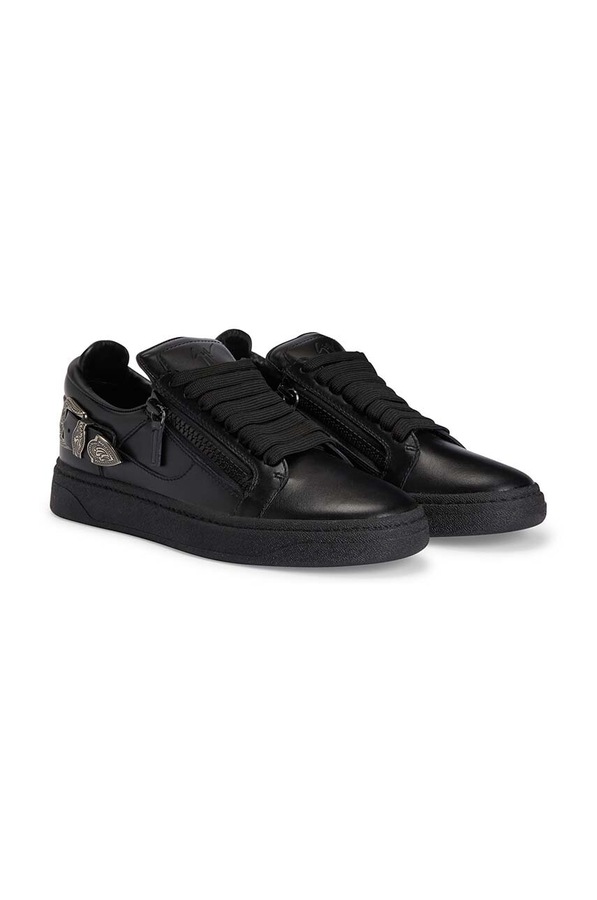 Шкіряні кросівки Giuseppe Zanotti GZ колір чорний