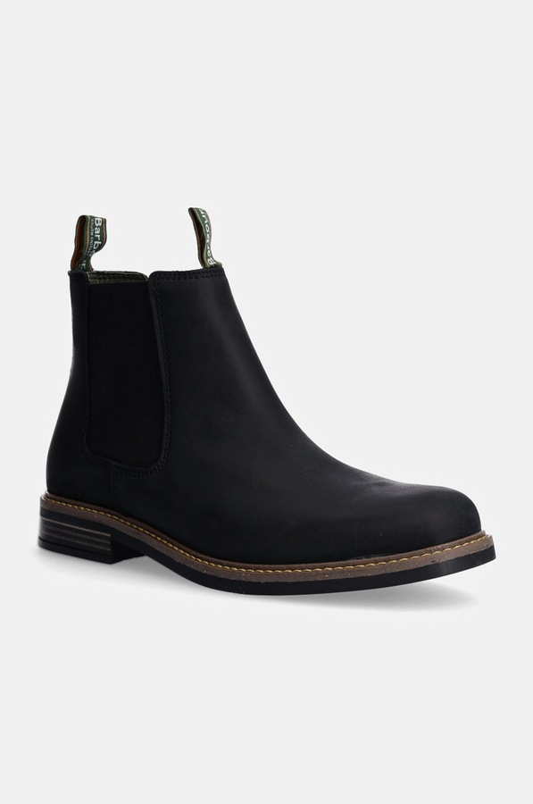 Черевики з нубуку Barbour Farsley колір чорний