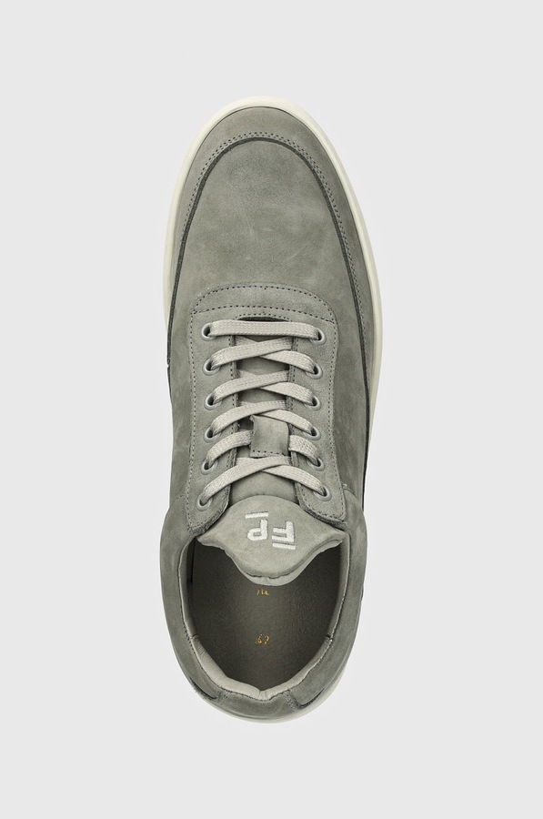 Замшеві кросівки Filling Pieces Low Top Ripple Nubuck колір сірий фото 4