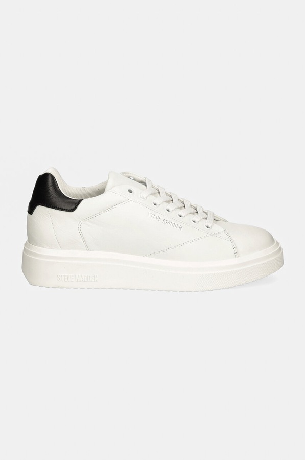 Кожаные кроссовки Steve Madden Fynner цвет белый