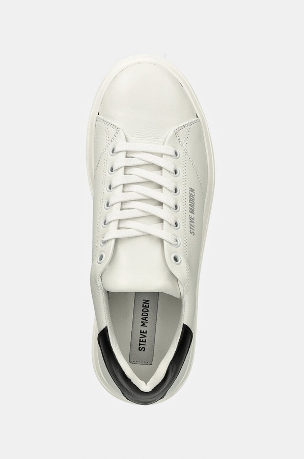 Шкіряні кросівки Steve Madden Fynner колір білий фото 4