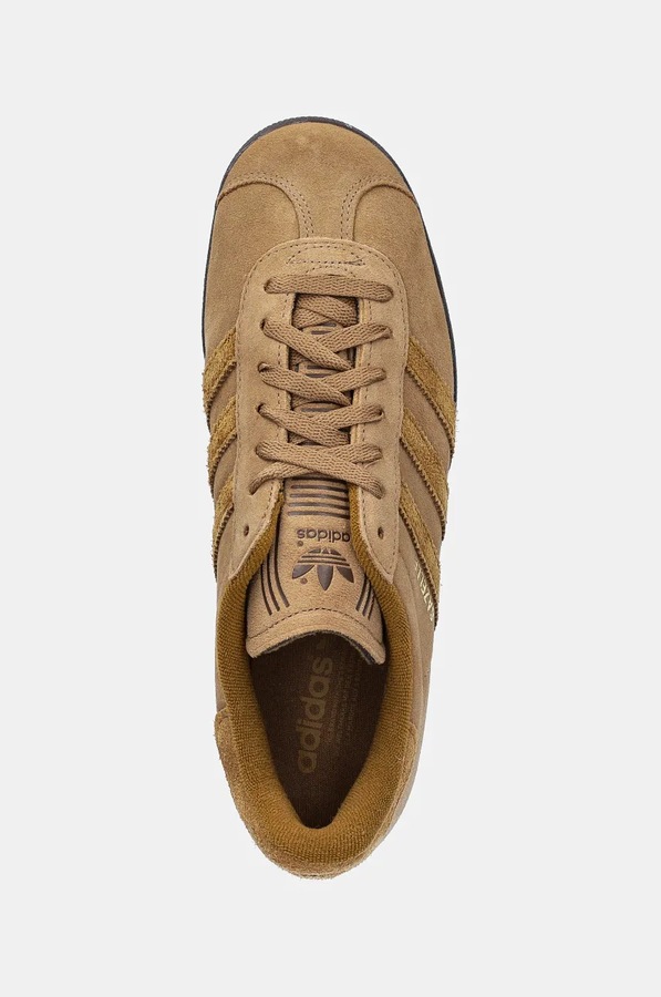 Замшеві кросівки adidas Originals Gazelle колір коричневий фото 4