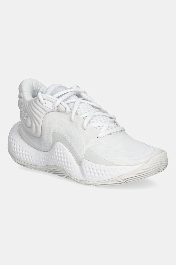 Взуття для баскетболу Under Armour Spawn 6 Mid колір білий