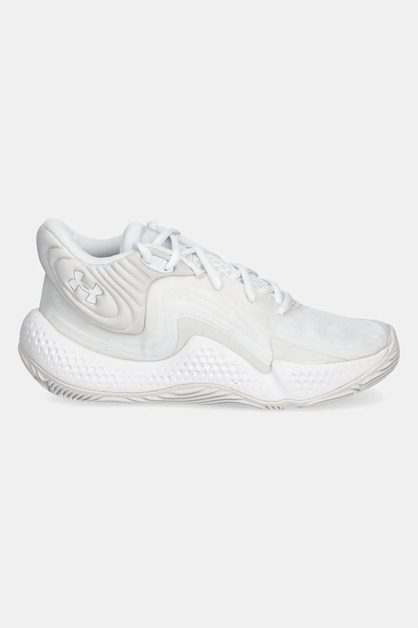 Взуття для баскетболу Under Armour Spawn 6 Mid колір білий фото 2