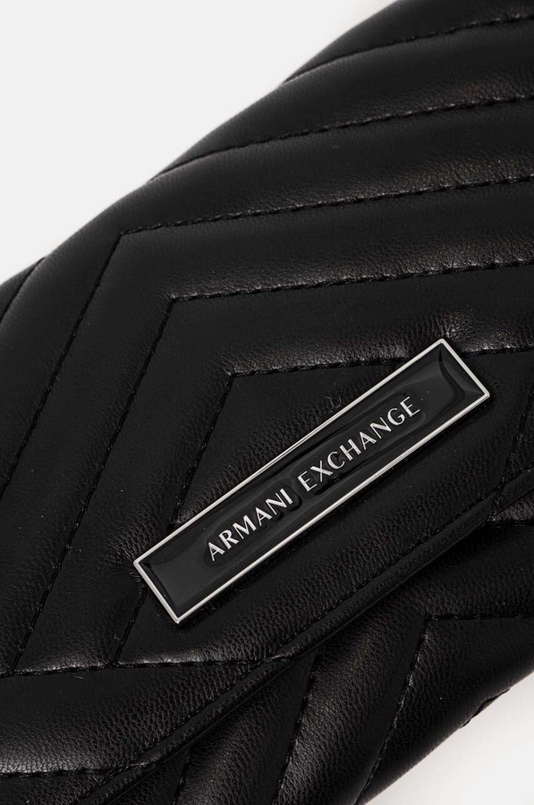 Гаманець Armani Exchange колір чорний фото 4