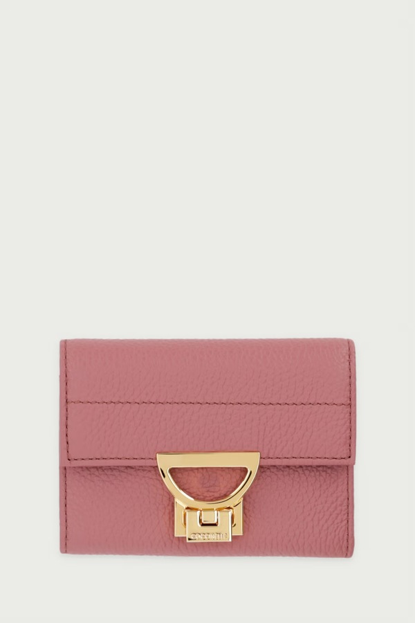 Кошелек женский кожаный Coccinelle цвет розовый