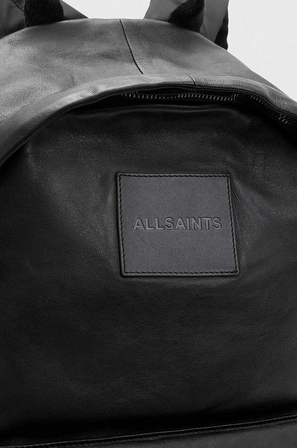 Шкіряний рюкзак AllSaints CARABINER BACKPACK колір чорний фото 4