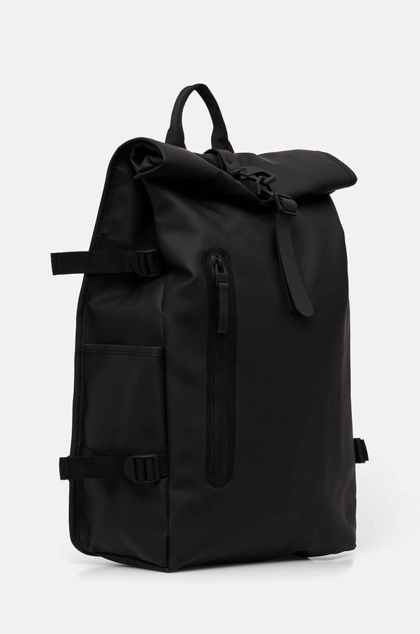 Рюкзак Rains Rolltop Rucksack Large W3 цвет черный