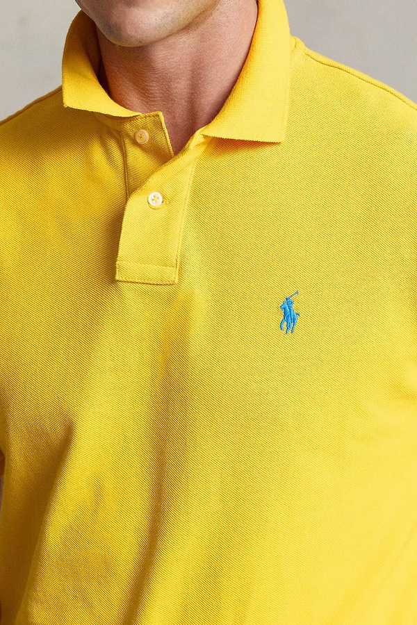 Бавовняне поло Polo Ralph Lauren колір жовтий фото 4