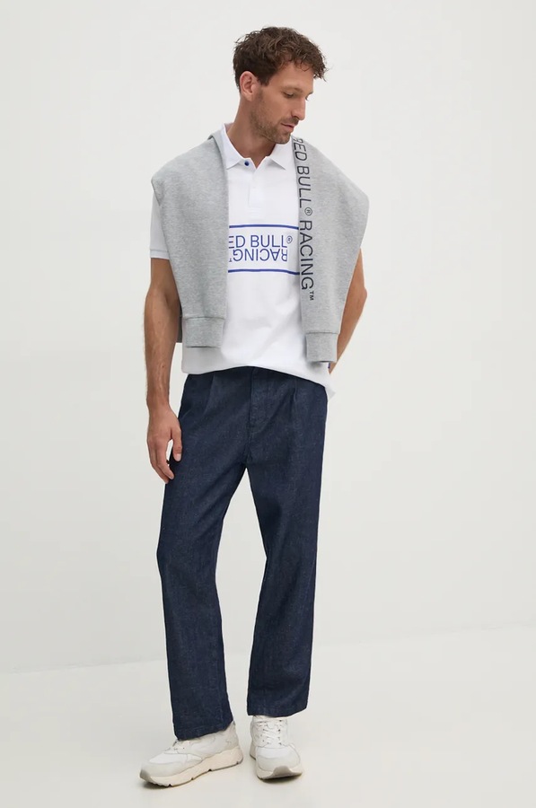 Поло Red Bull Racing x Pepe Jeans колір білий фото 2