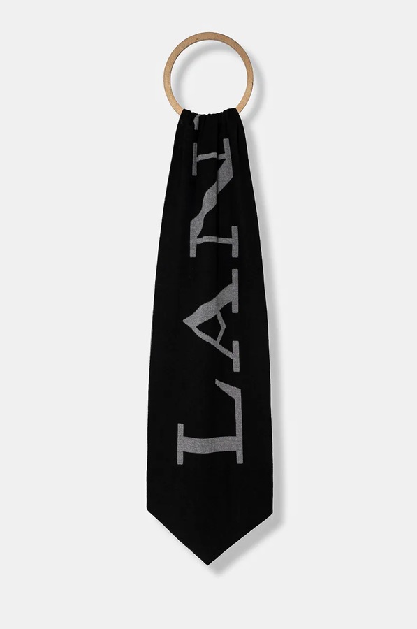 Шарф Lanvin колір чорний фото 2
