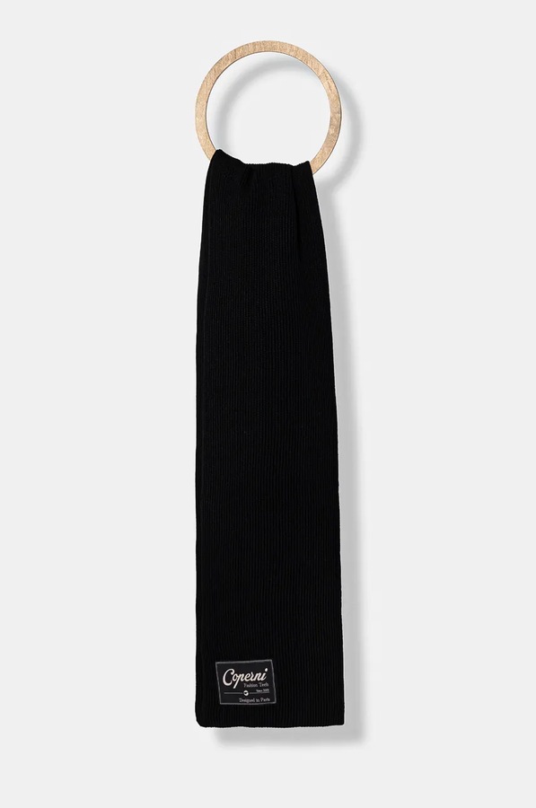 Шарф coperni Knitted Collar Scarf колір чорний