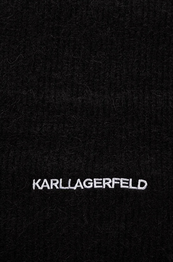 Шарф Karl Lagerfeld колір чорний фото 2