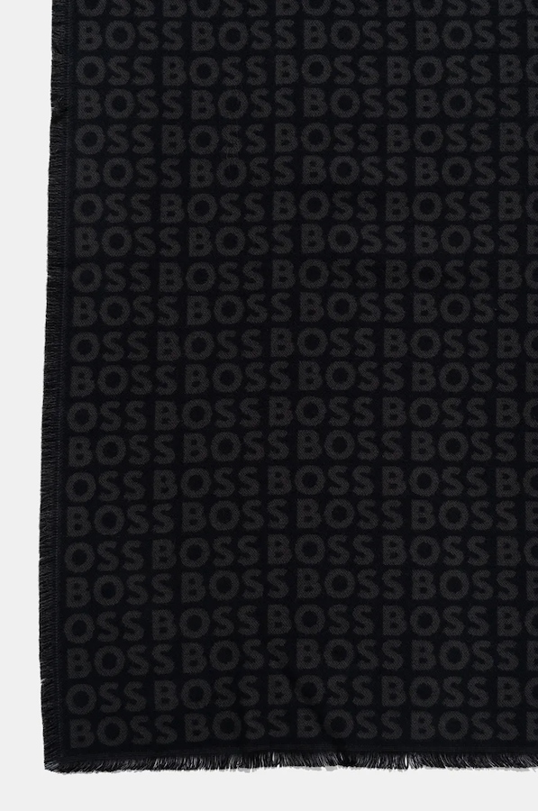 Шарф BOSS Tadic_40*180 колір чорний