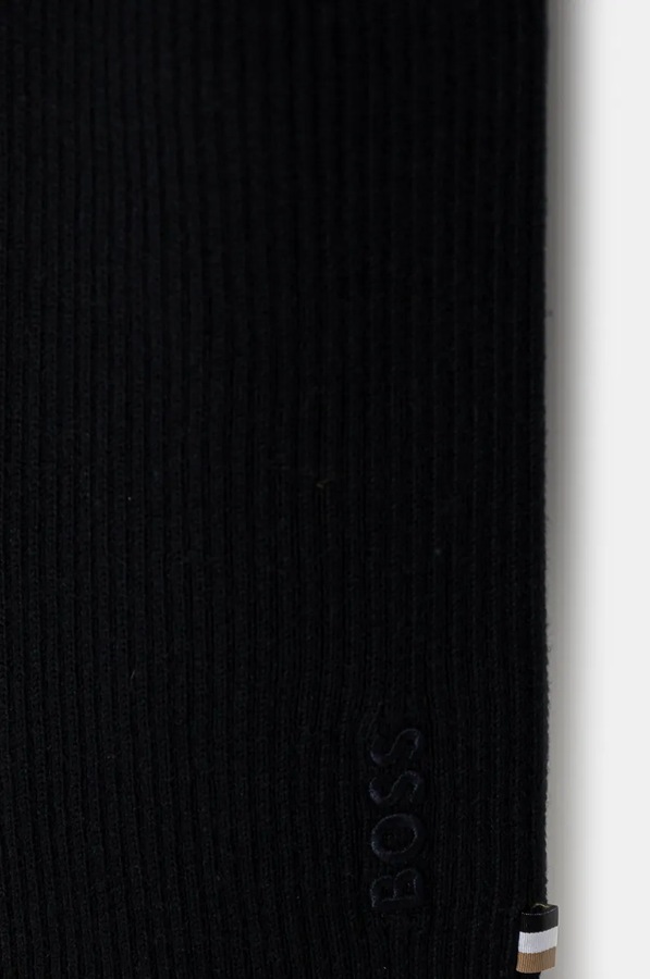 Шарф с примесью шерсти BOSS Magico_R_Scarf цвет синий