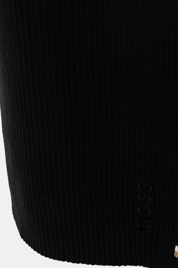 Шарф з домішкою вовни BOSS Magico_R_Scarf колір чорний