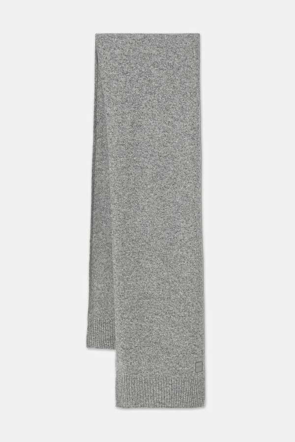 Шерстяной шарф BOSS Orange Akaio_R_Scarf цвет черный фото 2