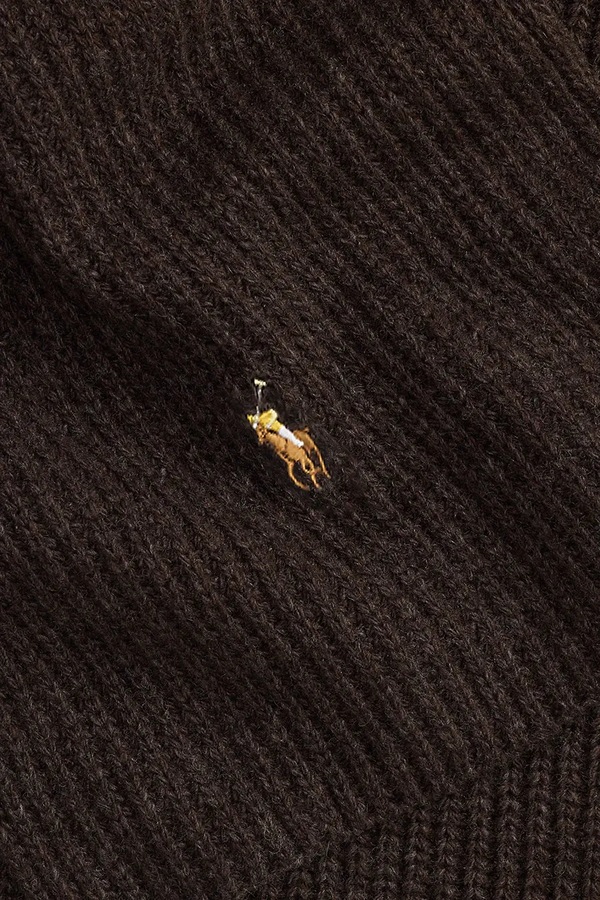 Шарф чоловічий з вовною Polo Ralph Lauren колір коричневий