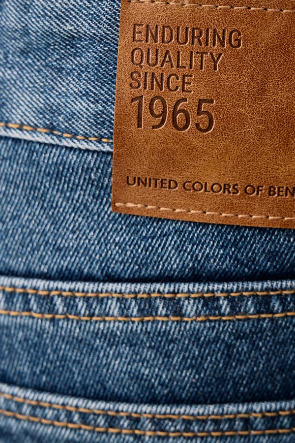 Джинси straight чоловічі United Colors of Benetton колір блакитний фото 4