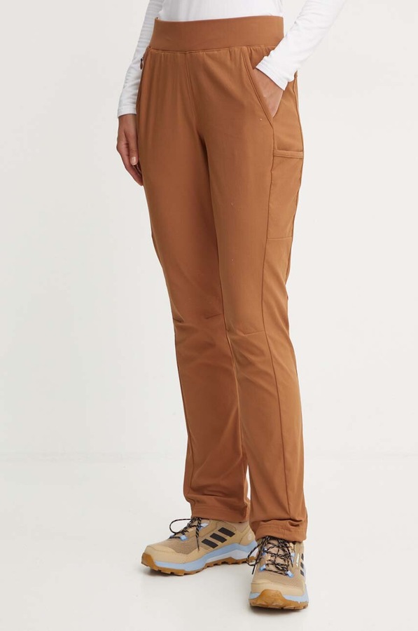 Штани outdoor Columbia Leslie Falls колір коричневий