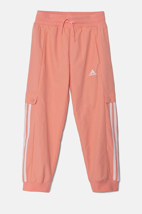 Дитячі спортивні штани adidas JGAM PANT колір рожевий фото 2