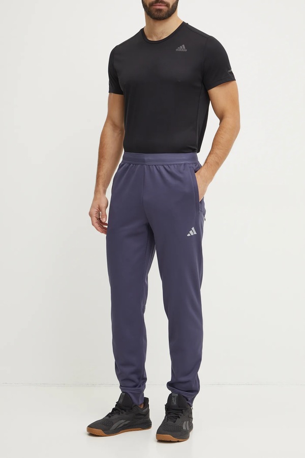 Штани для тренувань adidas Performance Game and Go колір синій фото 2
