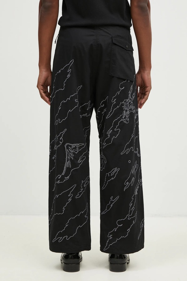 Хлопковые брюки Maharishi Dpm: Sparse Bonsai Snopants цвет черный фото 2