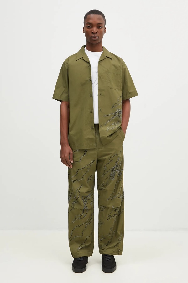 Бавовняні штани Maharishi Dpm: Sparse Bonsai Snopants колір зелений фото 4