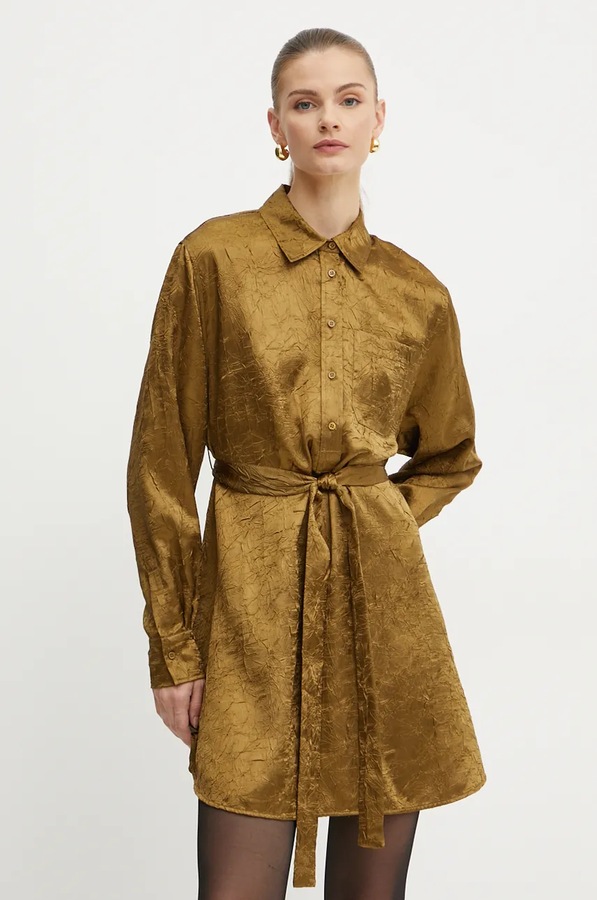 Сукня Pinko колір золотий