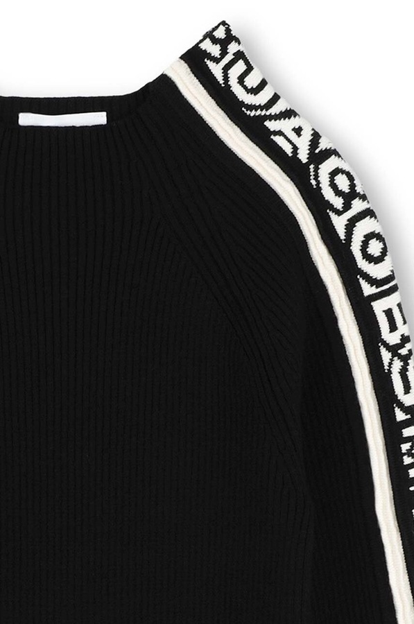 Дитяча сукня з домішкою вовни MARC JACOBS колір чорний фото 3