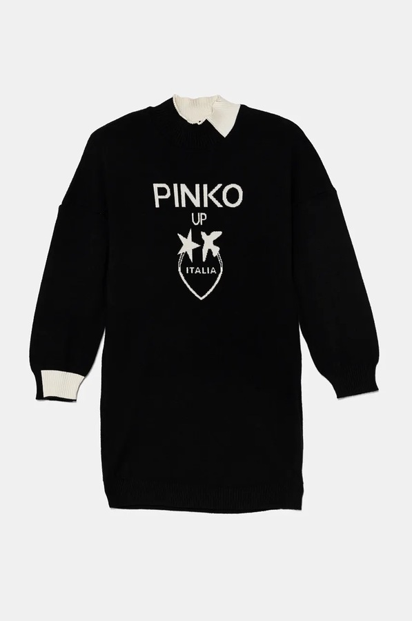 Дитяча сукня Pinko Up колір чорний