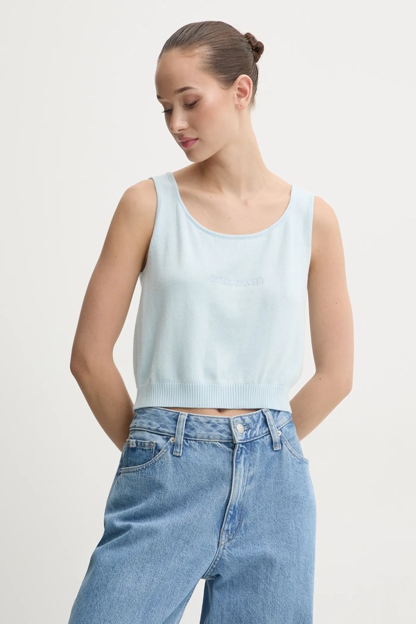 Топ с примесью шелка Guess Jeans