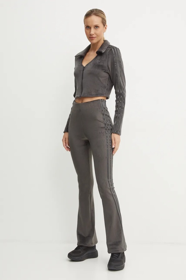 Кофта adidas Originals Femme Galore Rib Cardigan колір сірий фото 2