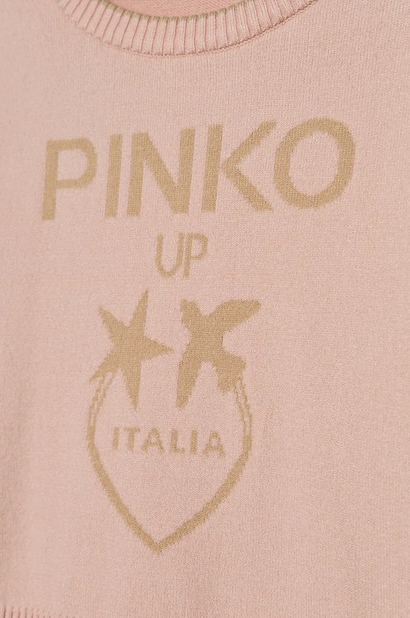 Дитячий светр Pinko Up колір рожевий фото 3