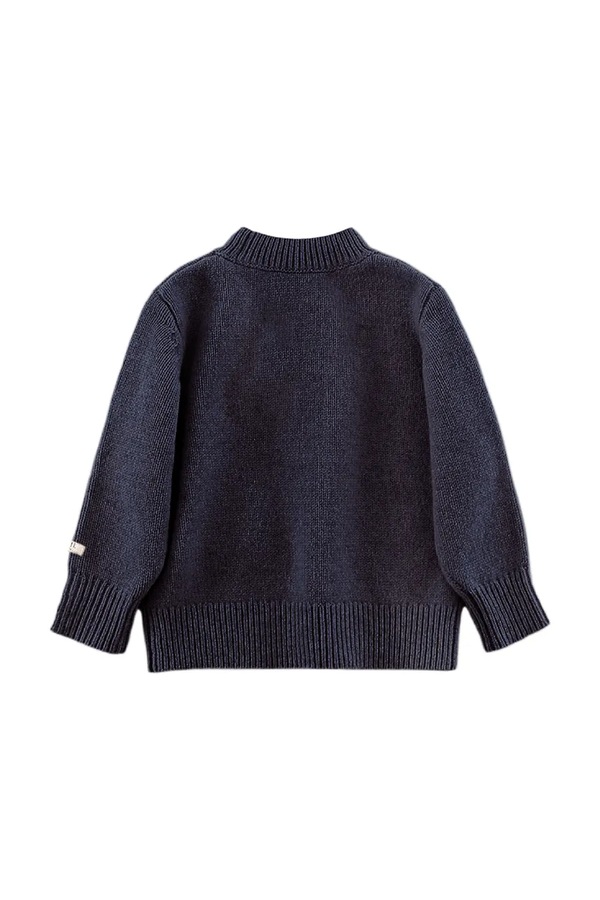 Шерстяной детский свитер Donsje Denn Merino Wool Sweater Koala цвет синий фото 2