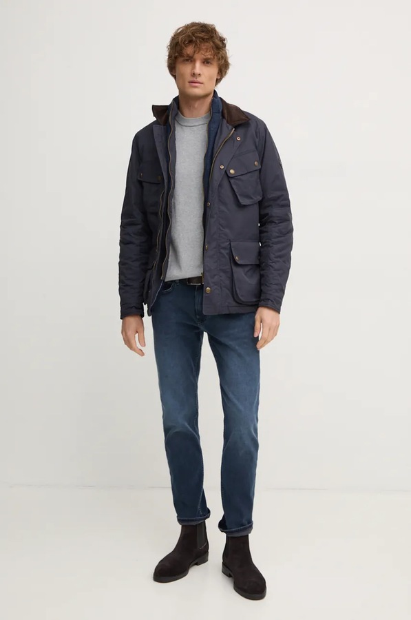 Светр з домішкою вовни Pepe Jeans NEW ANDRE CREW NECK колір сірий фото 2
