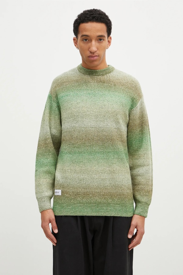 Светр Butter Goods Beams Knit Sweater колір зелений