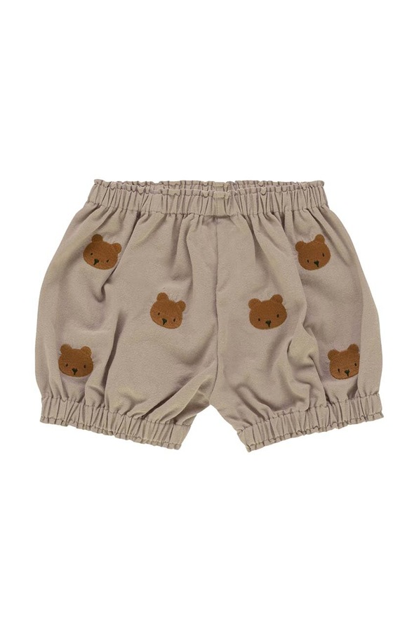 Бавовняні дитячі шорти Donsje Carson Bloomers Bears колір бежевий фото 2