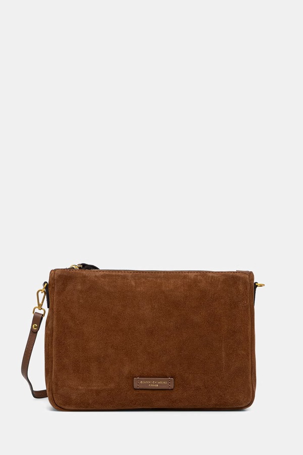 Сумка крос-боді жіноча замшева Gianni Chiarini NORA POUCH колір коричневий