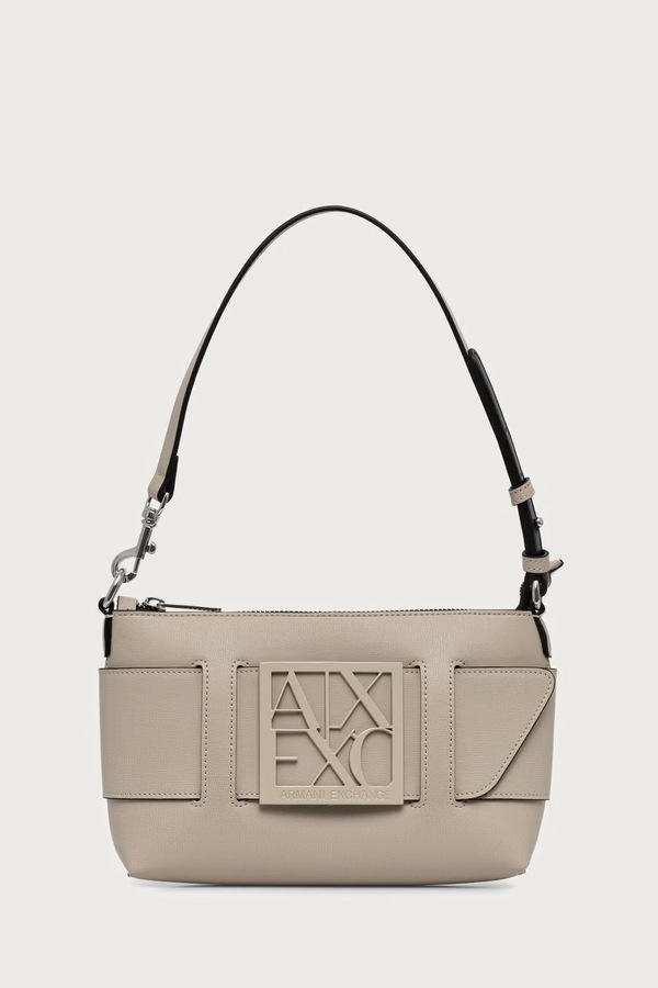 Сумочка hobo жіноча зі штучної шкіри Armani Exchange колір бежевий