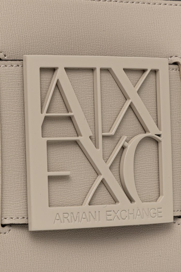 Сумочка hobo жіноча зі штучної шкіри Armani Exchange колір бежевий фото 4