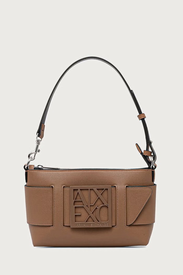 Сумочка hobo жіноча зі штучної шкіри Armani Exchange колір бежевий