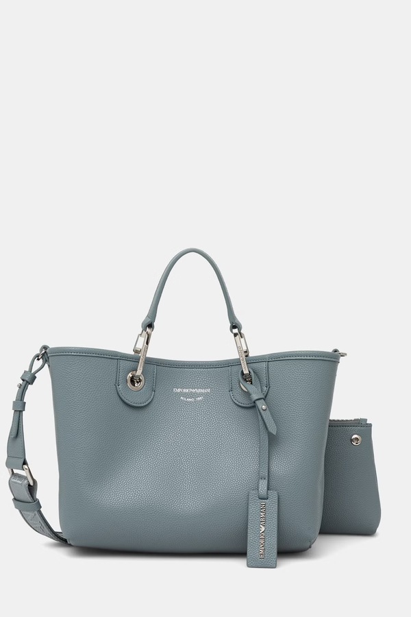 Сумка крос-боді жіноча Emporio Armani колір бірюзовий