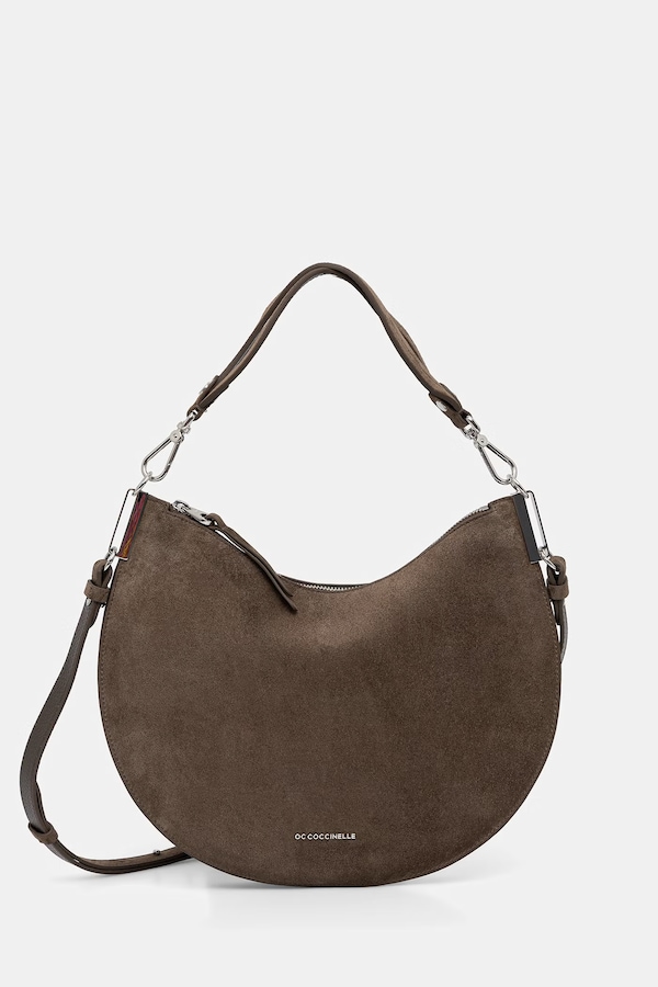 Сумка крос-боді жіноча замшева Coccinelle SUNUP SUEDE колір зелений